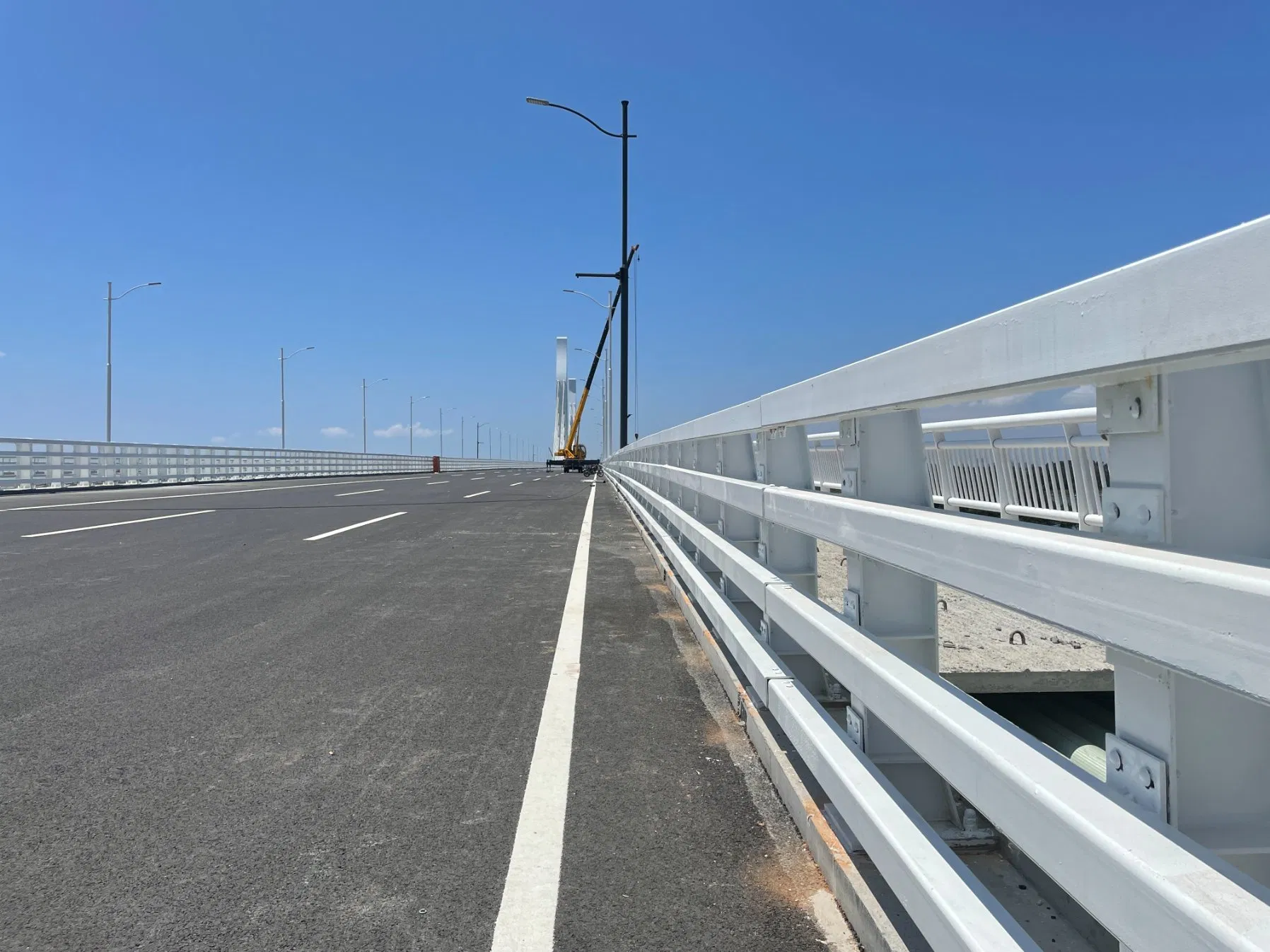 RSs-cb055 Steel powder coated bridge safety guardrail