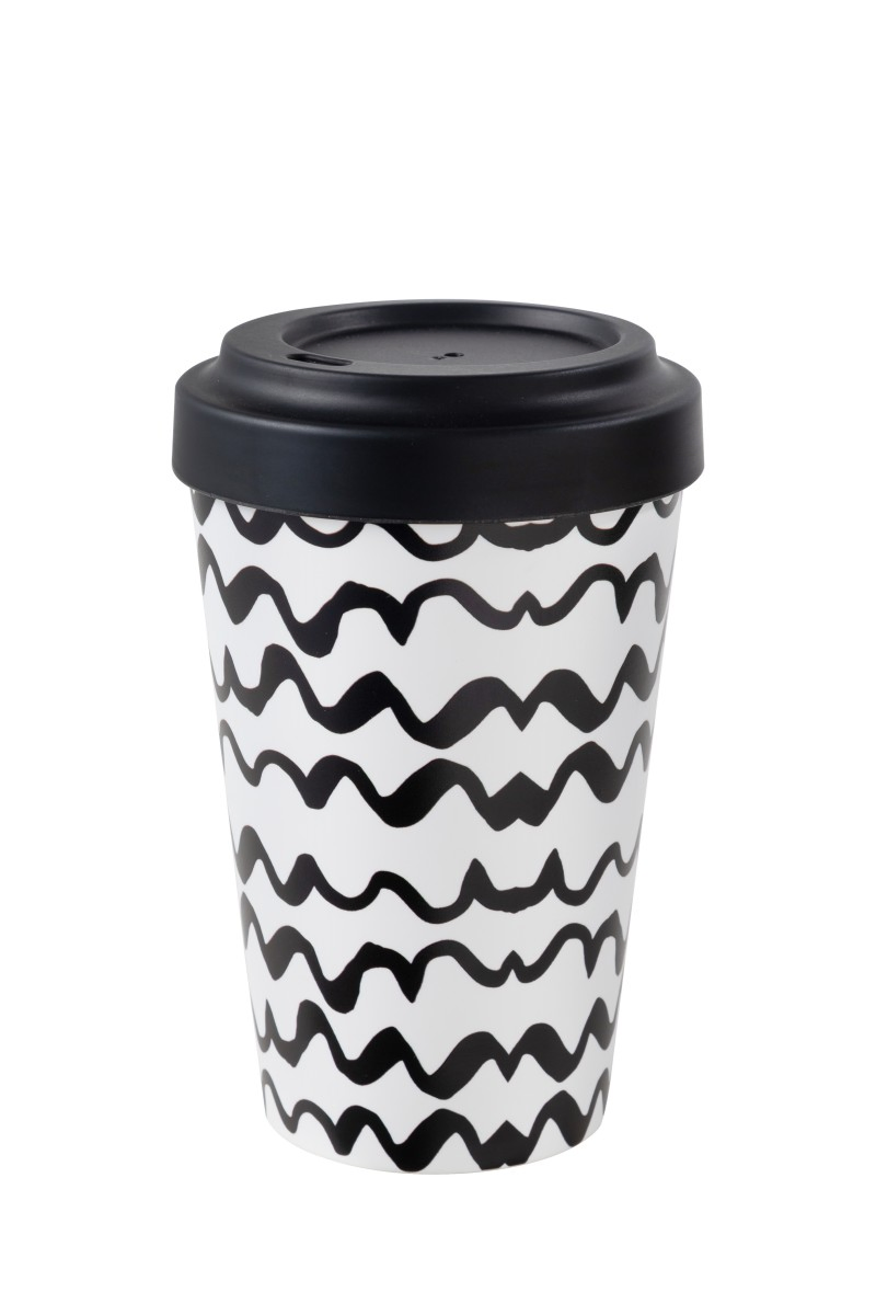 Экокружка из бамбука 14 oz, с крышкой, без ручки