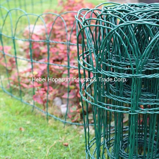 Garden Border Folding Fence Arch, Classic Decorative Wire Landscape Border Fence