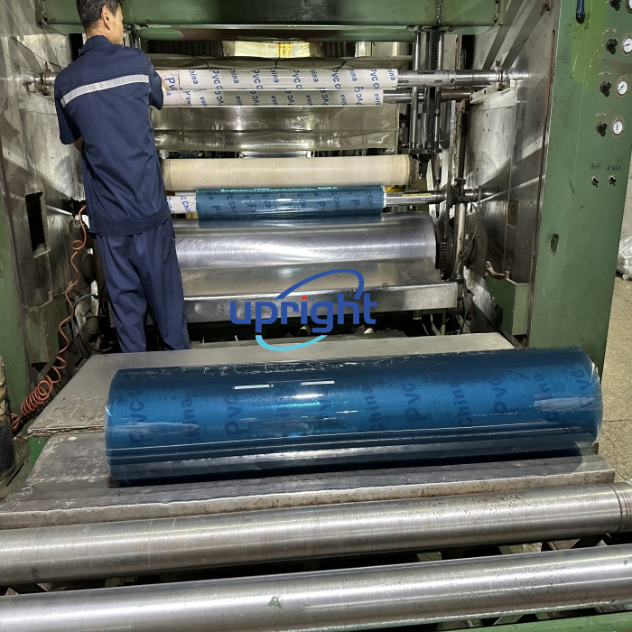 Upright Fireproof Non-Toxic 0.2mm 0.5mm Thickness Super Clear PVC Plastic Sheet for Plastic Jelly Bags and Pillow Blanket Quilt Textile Bags