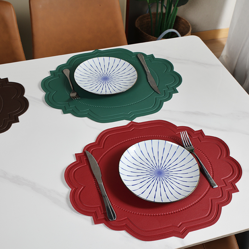 Premium PVC Table Cloth for Dining with Oil Proof Protection Durable Leather Table Runner