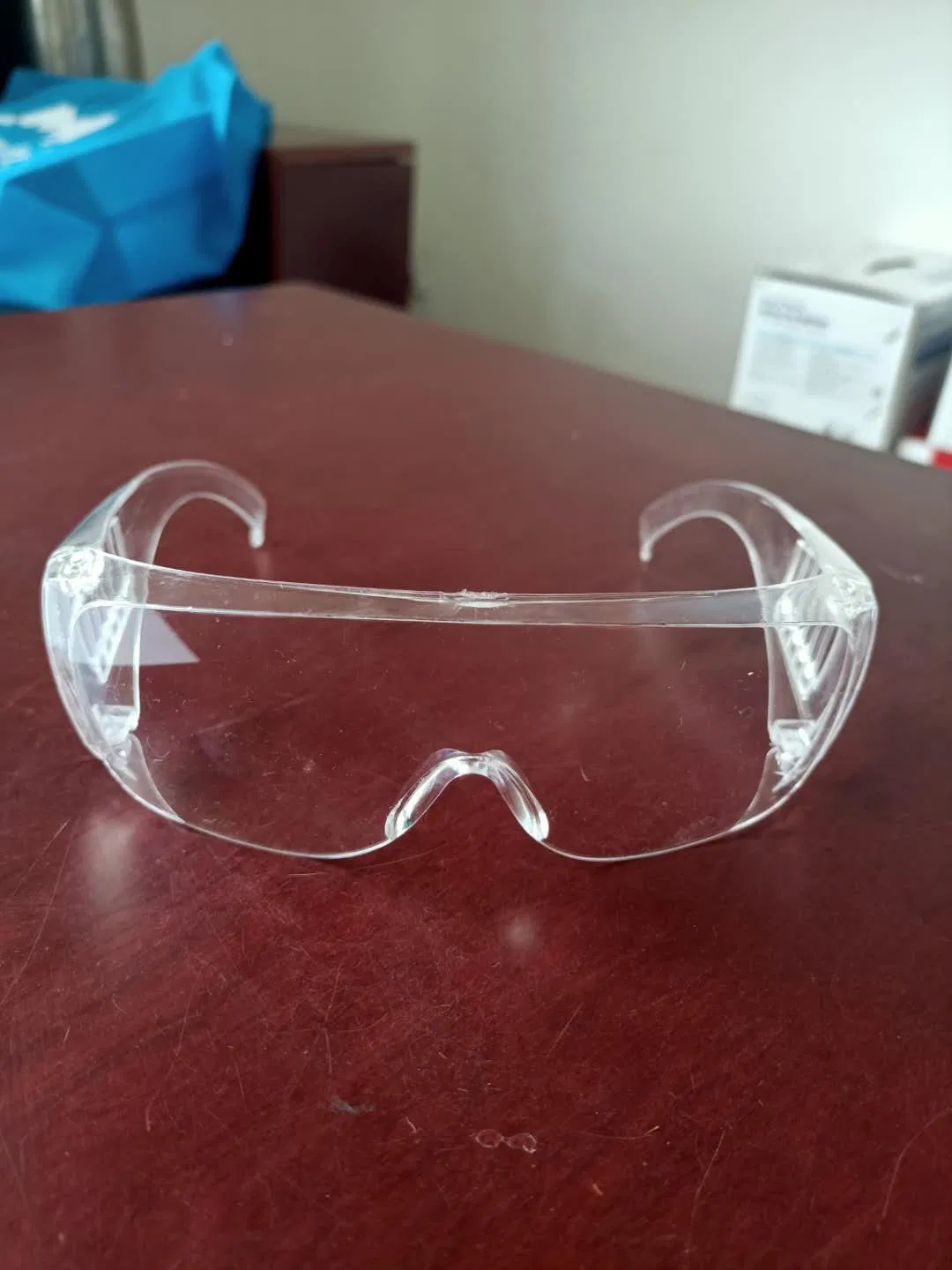 Safety Glasses Clear Polycarbonate Lens Anti-Fog Anti-Scratch Coated Goggles