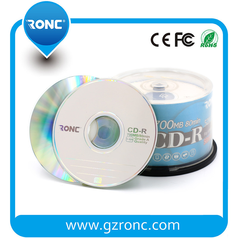 Чистые CD-R диски 12см, 700МБ, 52x