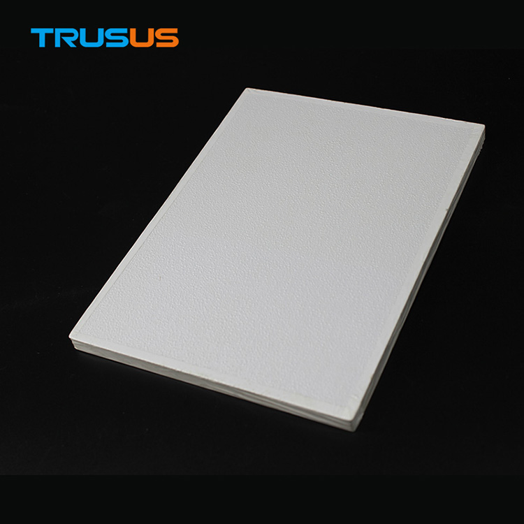 Trusus Brand 7mm Top Quality PVC Laminated Gypsum Tile False Ceiling