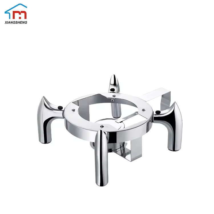 Xiangsheng 11L Round Stainless Steel Chafing Dish Hydraulic Soup Chafer Glass Window