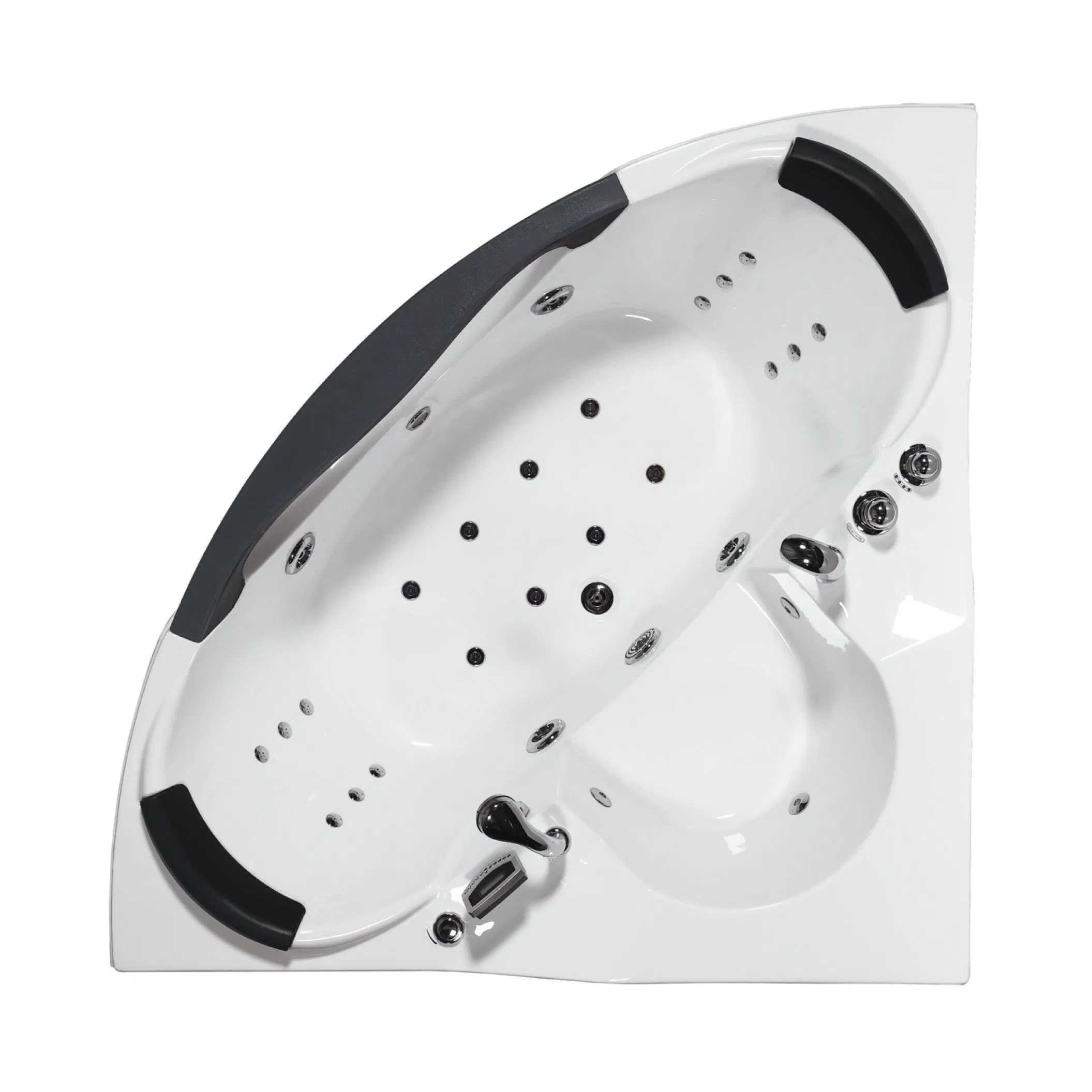 Угловая ванна Dewo GG230 с гидромассажем и подсветкой