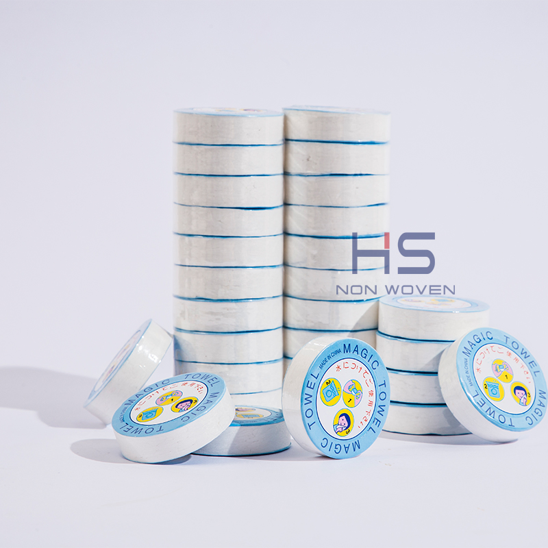 China Supplier Cheap Wholesale Portable Towel Disposable Soft Skin-Friendly Absorbent Compressed Non-Woven Cotton Towel