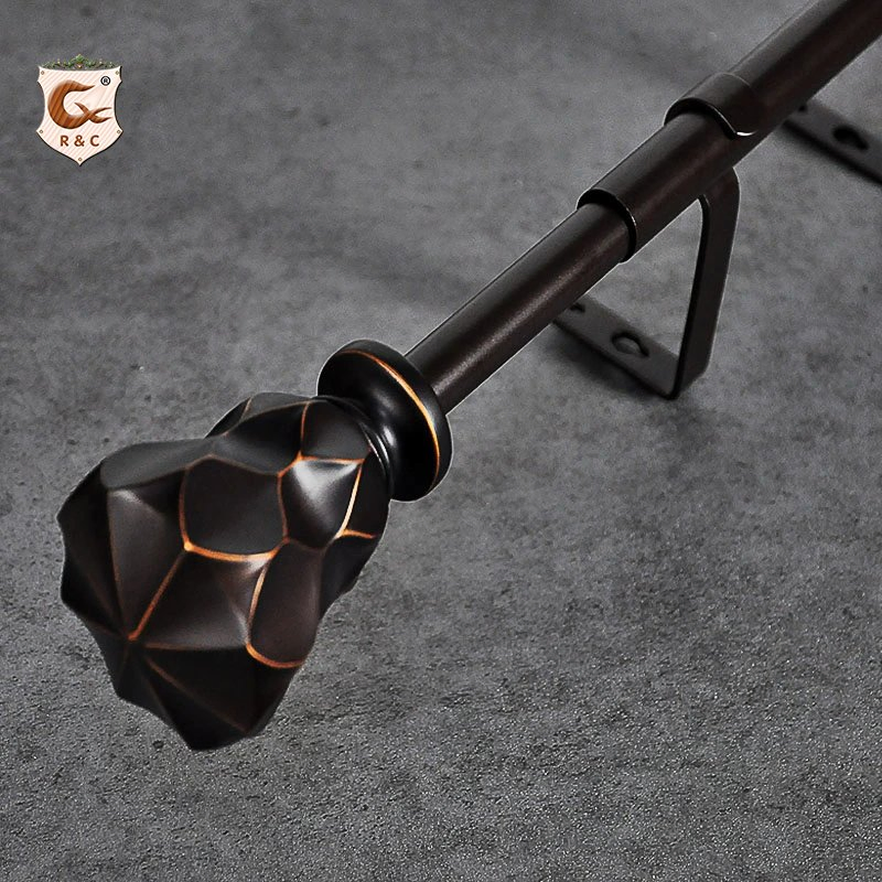 Manufacturer Fashion Design Double Metal Roman Curtains Rod