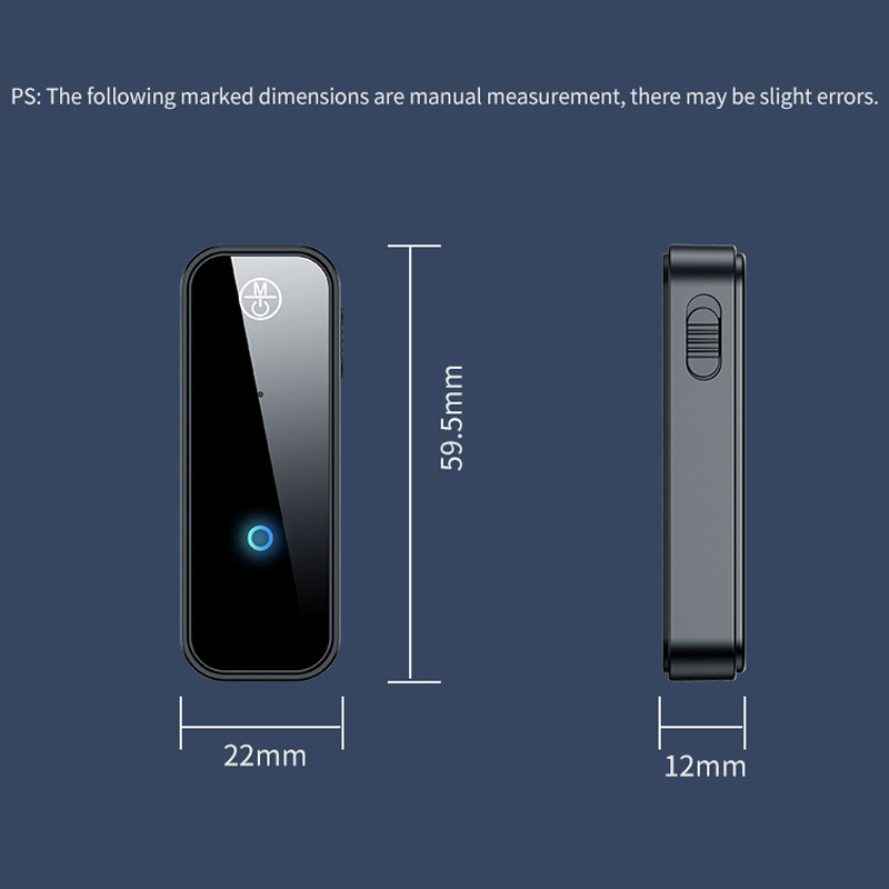 Car Kit C28 Aux 3.5mm Home Audio Handsfree Receiver Transmitter Wireless Adapter with Built-in Battery