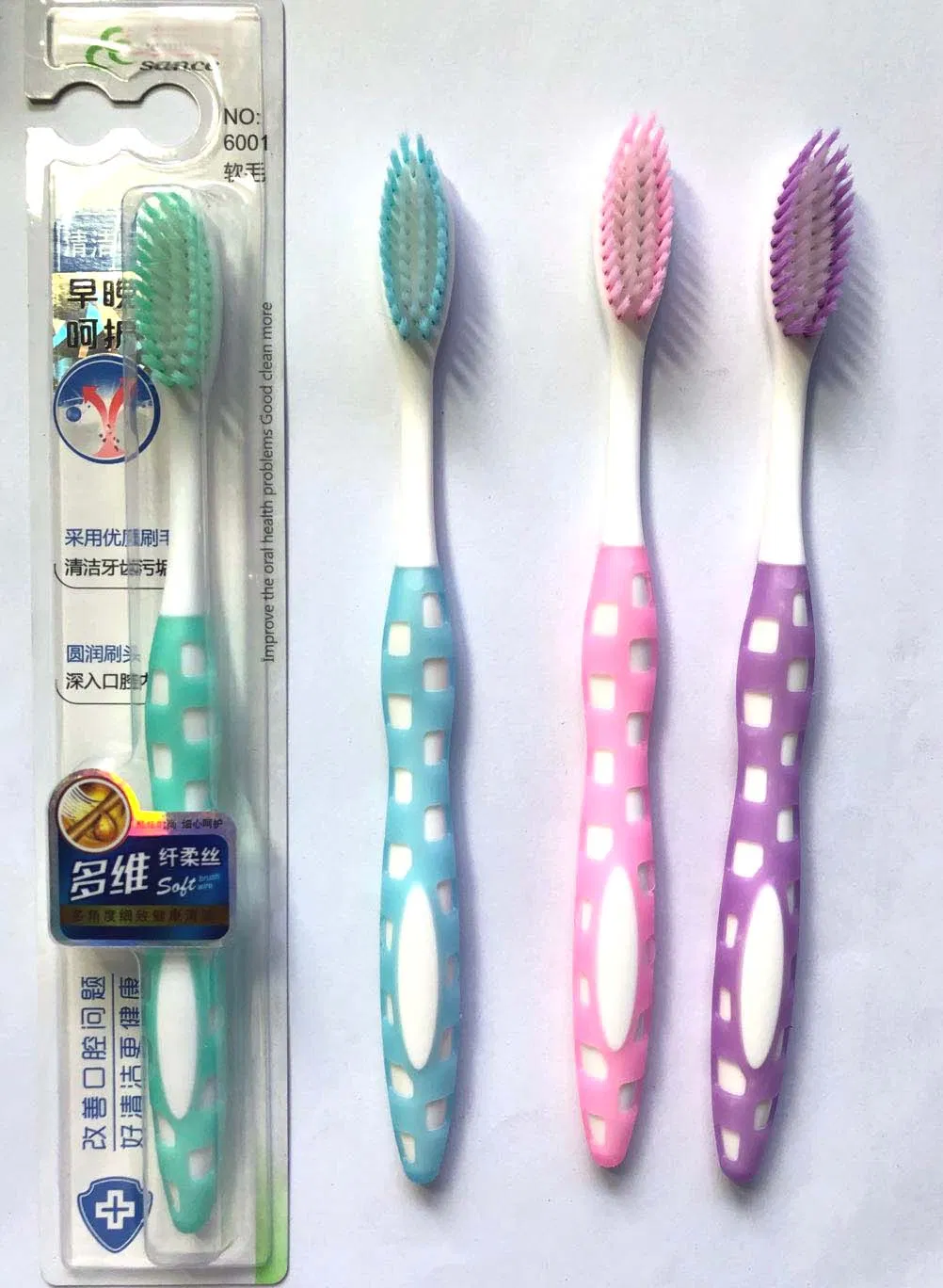 Hot Selling Top Quality Cheapest Supermarket Nylon Bristle Adult Toothbrush