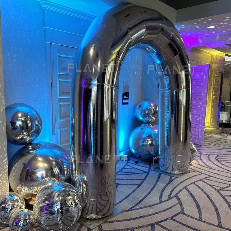 Giant Durable Advertising Inflatable Sliver Arch for Decoration