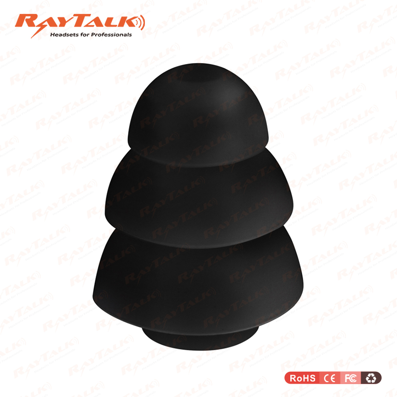 Soft Rubber Ear Buds Replacement 3 Layers Mushroom Type Ear Tips