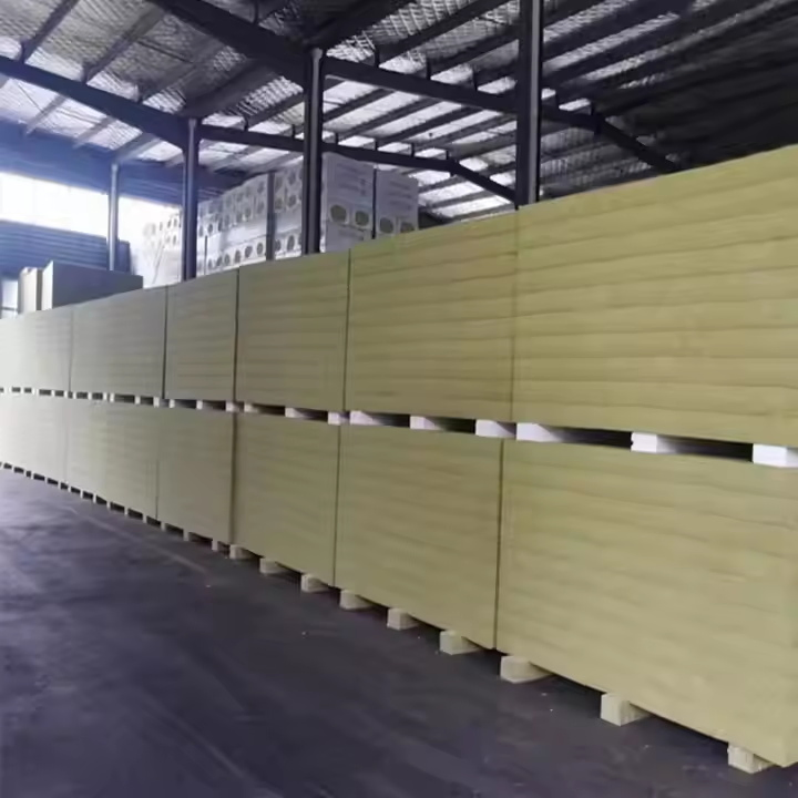 Mineral Basalt Rock Wool Thermal Insulation 100kg/M3 50mm 75mm 100mm U-Rockrol Rock Wool Board Panel Slab