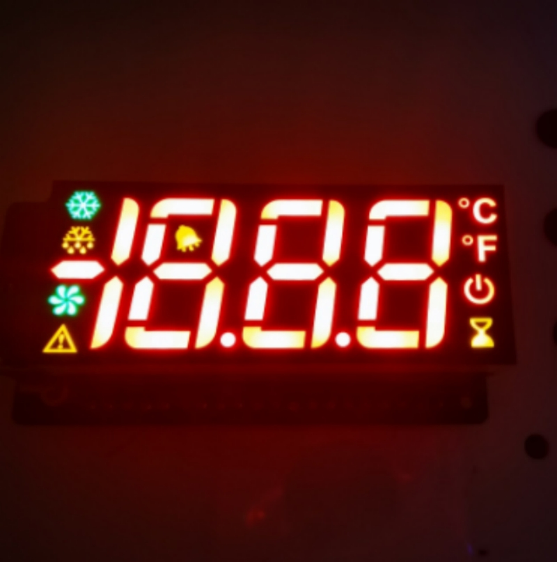 Customized 7 Segment LED Display for Refrigerator Control Systems