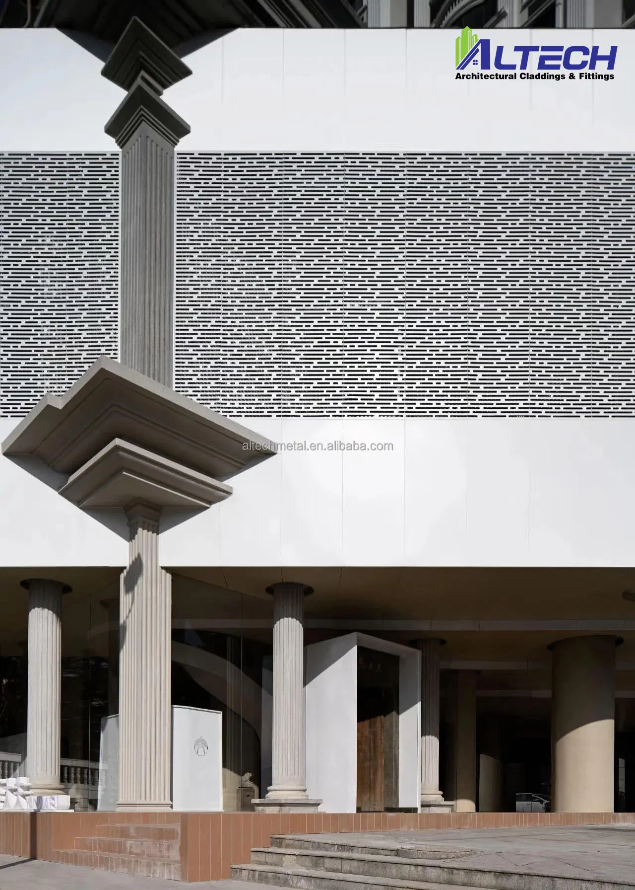 High Quality Modern Design Curved Exterior Wall Decoration Metal Facade Curtain Aluminum Wall/Ceilingpanel Solid Aluminum