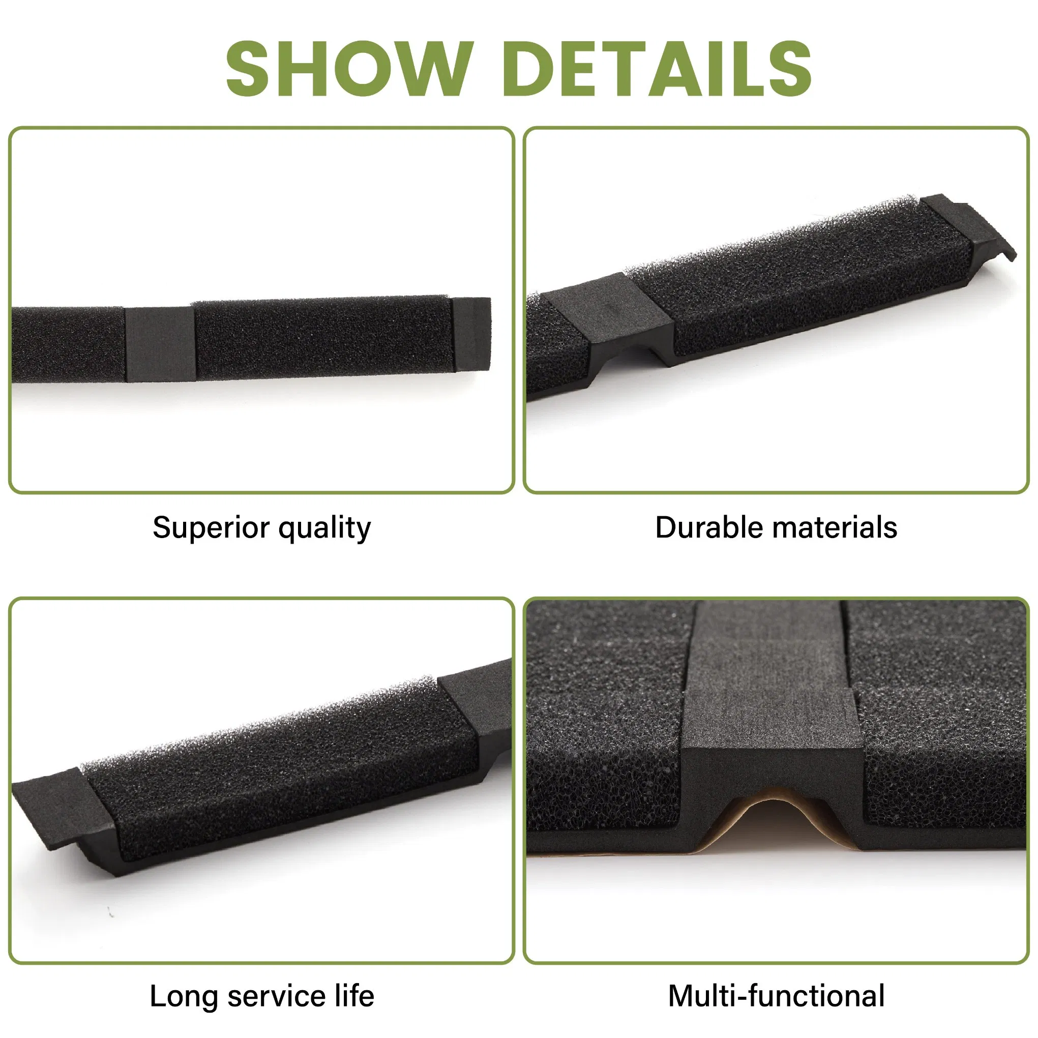 12" Replacement Lightproof R Panel Foam Closure Strips
