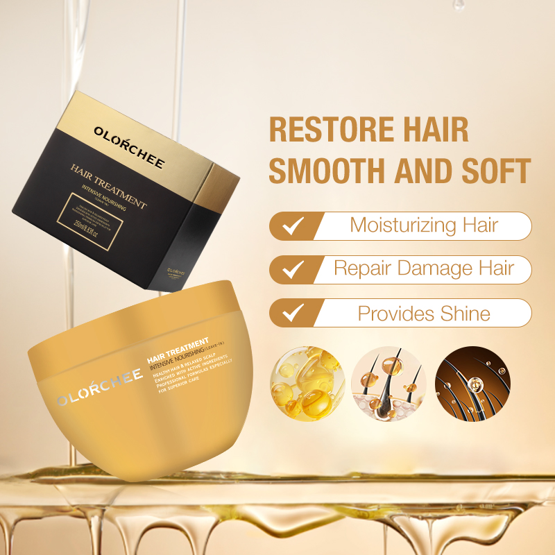 Olorchee Nourishing Leave-in Hair Mask Hydrating Moisture Smooth Frizz Free Hair Treatment Products Custom