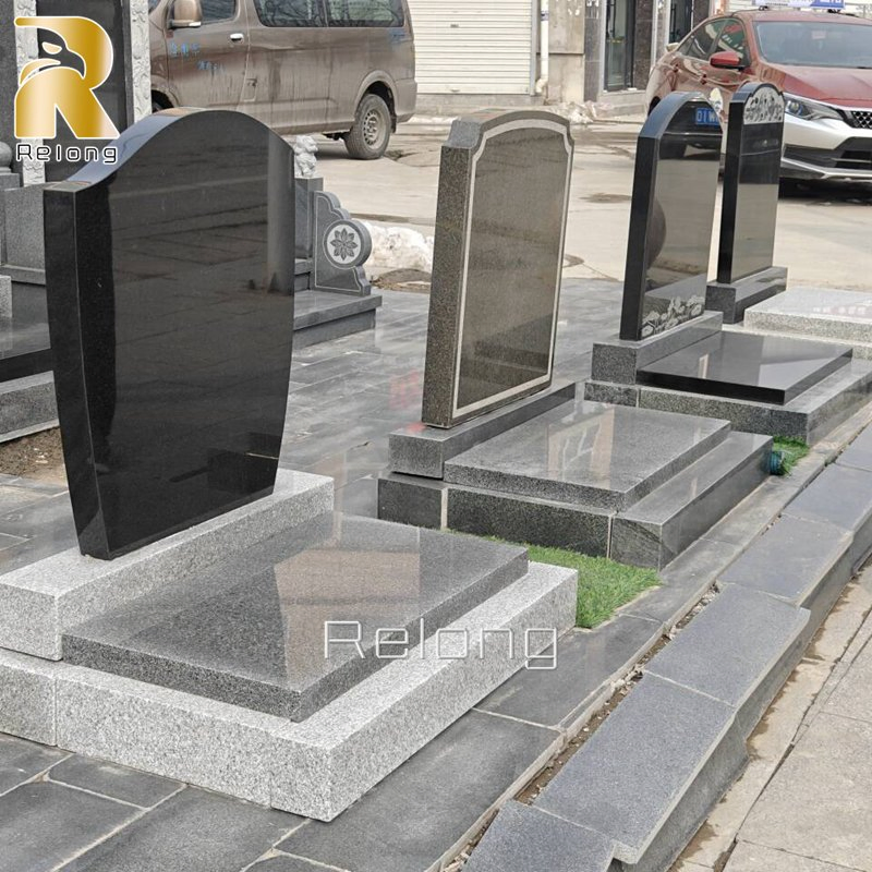 Wholesale Price Black Granite Marble Cemetery Tombstone