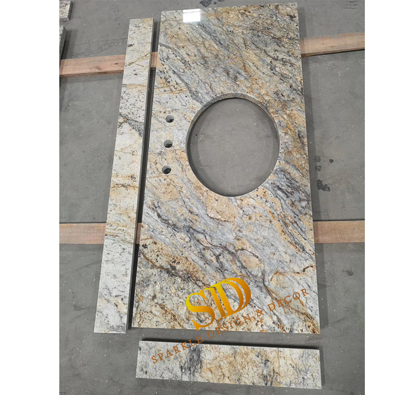 China Manufacturer Brazilian Giallo Golden Granite Countertop