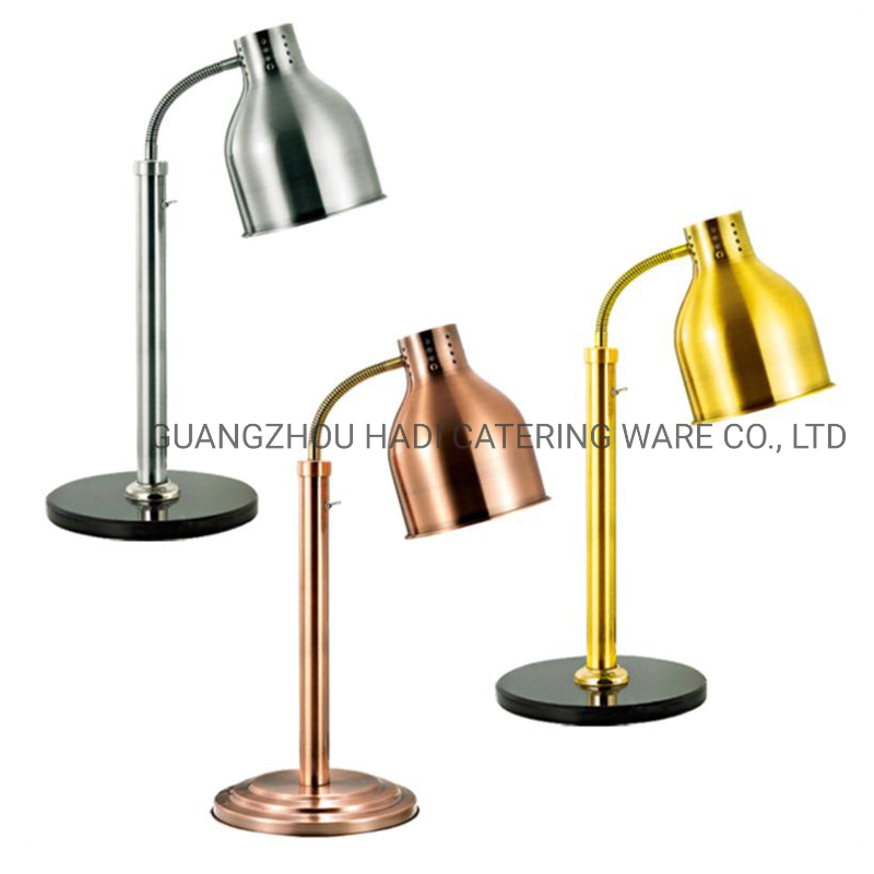 Hadi Wholesale Restaurant Supplies Commercial Kitchen Heat Lights 220V Carving Station Electric Heat Lamp Food Warmer Bulb Light Food for Buffet