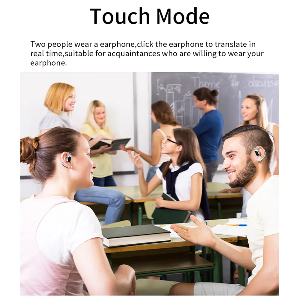 Xg99 144 Languages Smart Voice Translation Earphones Bluetooth-Compatible Ows Open Ear Headphones - Blue