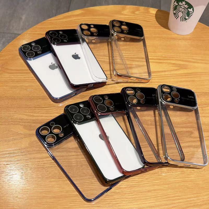 Big Lens Protection Soft TPU Transparent Case Ultra-Thin Cell Phone Case for iPhone 13 14 PRO Max