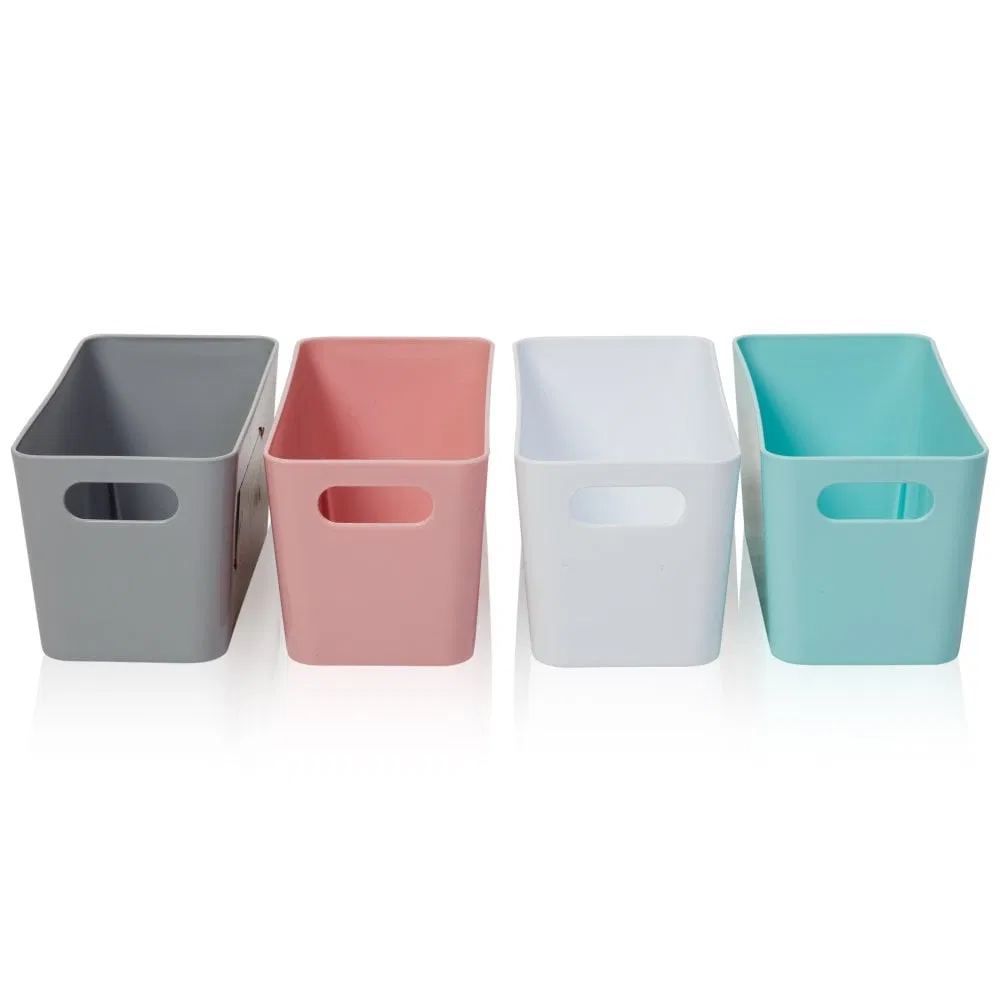 Eco Friendly Promotional Durable 6L and 12L Plastic Storage Box for Toys and cloth Cheap Storage Box