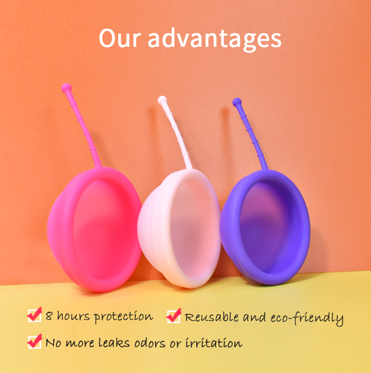 Disco Menstrual Suave Reutilizable Con 2 Tamañ OS (S y L) Menstrual Cup Disco Menstrual Silicona De Grado Mé Dico Con Caja De Silicona