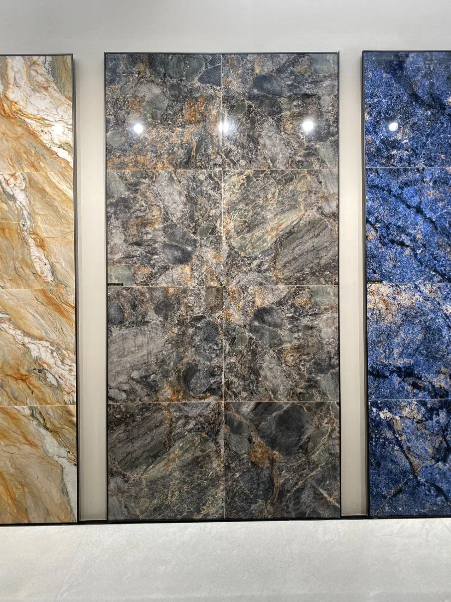 Glossy Luxury Marble Texture Flooring Tiles Designs Ceramic for Kitchen Living Room Exterior Wall Tile