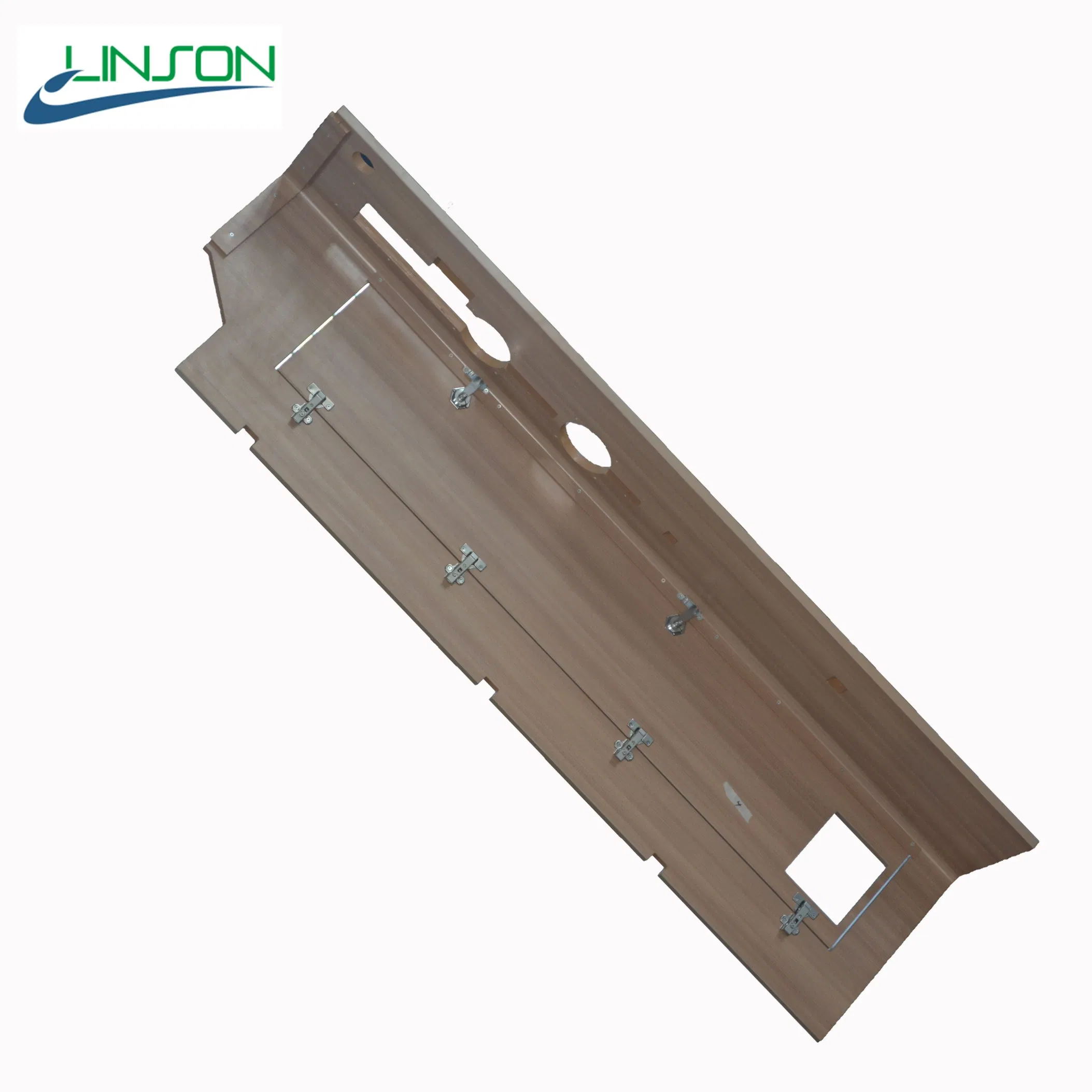 Curved HPL Veneer Decor Wall Plywood Wall for The Train