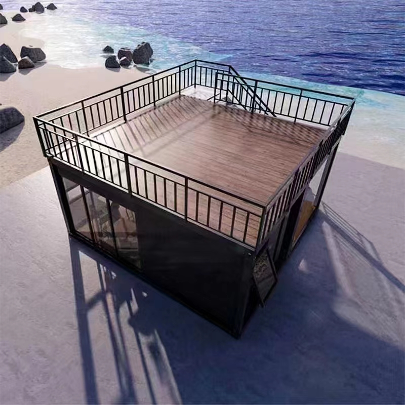 20FT Prefab Container House Movable House with One Bedroom and Terrance for Sale