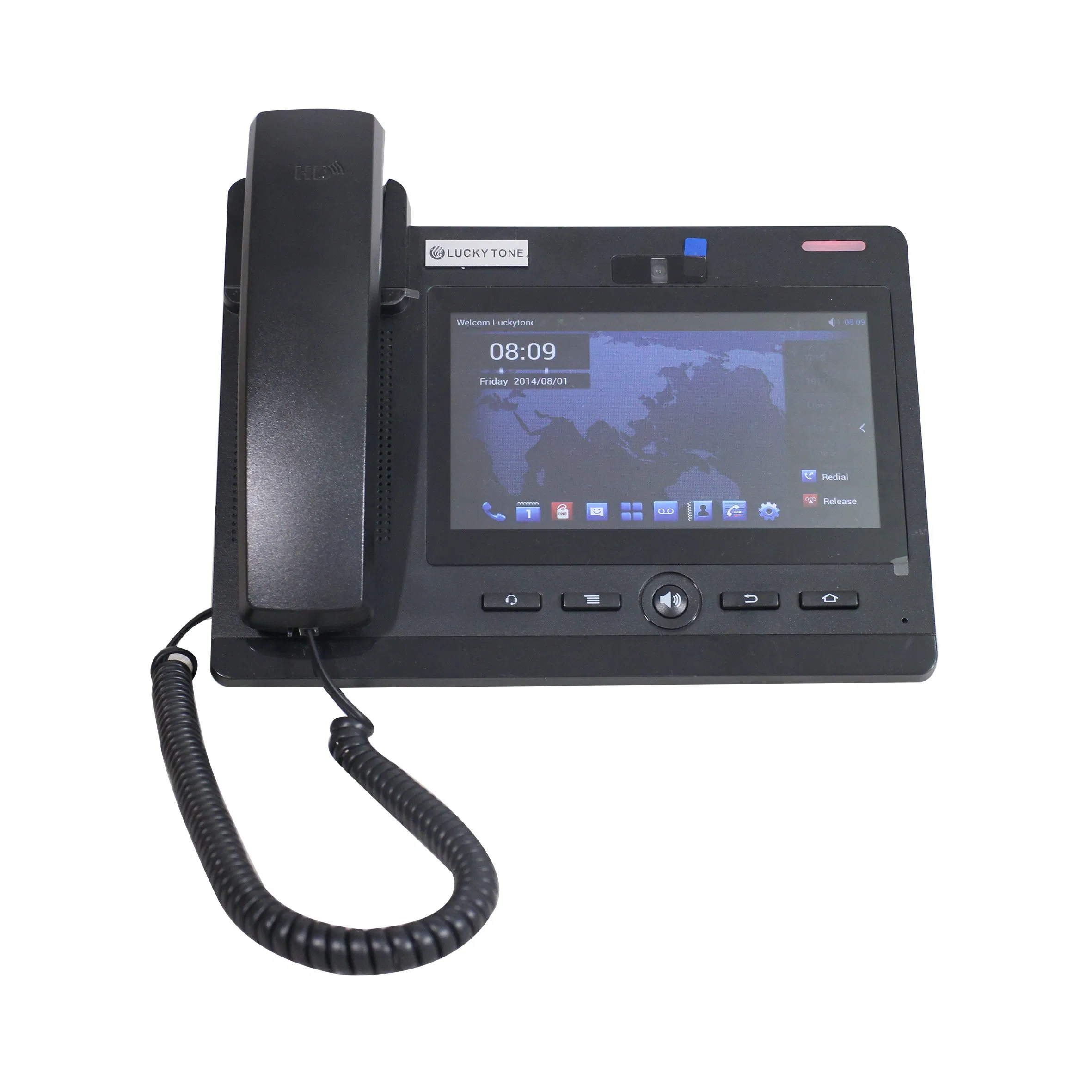 Desktop Smart Video SIP Phone with Android System Eco SIP PA System Desktop Stand or Wall-Mount