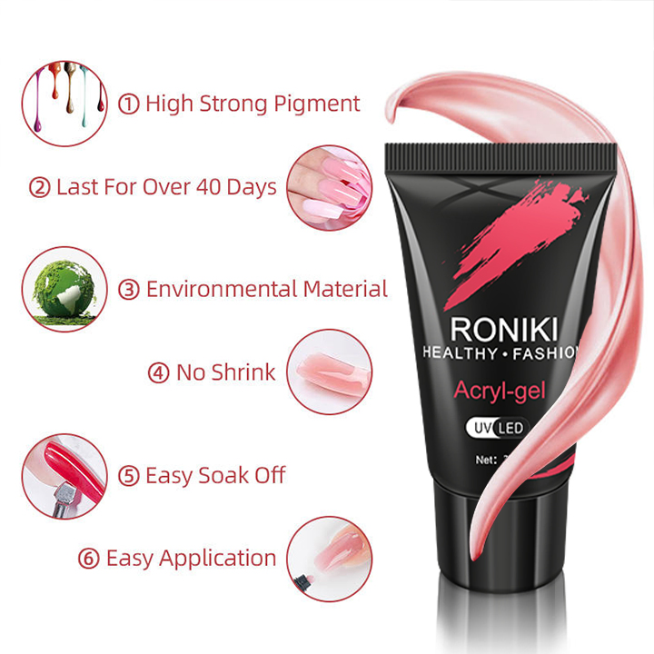 Hot New Products Clear Poly Gel Polygeling Colors Nude Pink Poly Gel