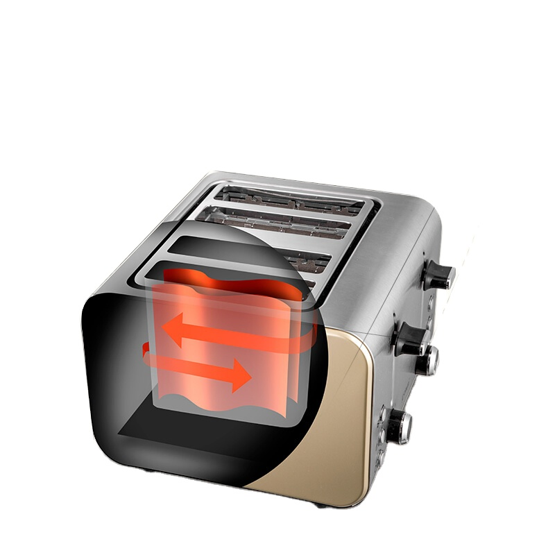 Silver Stainless Steel Toaster Toaster with 500g Capacity