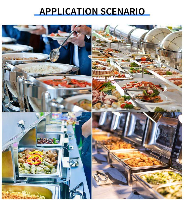 New Arrival High Quality Stainless Steel Food Warmer Buffet Party Food Display