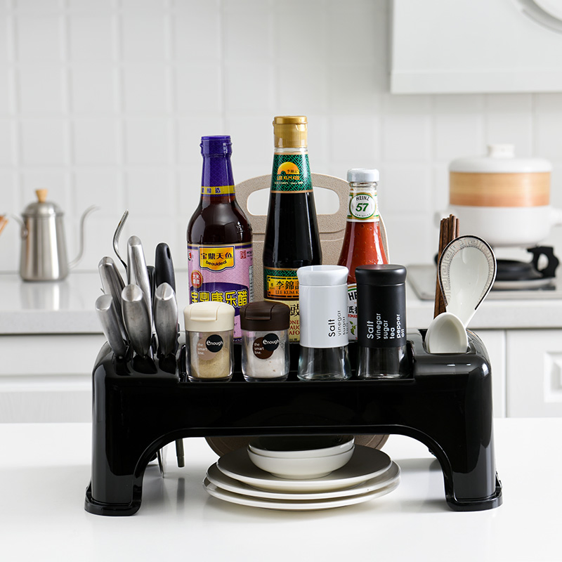 Полка для кухонного шкафа, пластиковая, 2-х ярусная