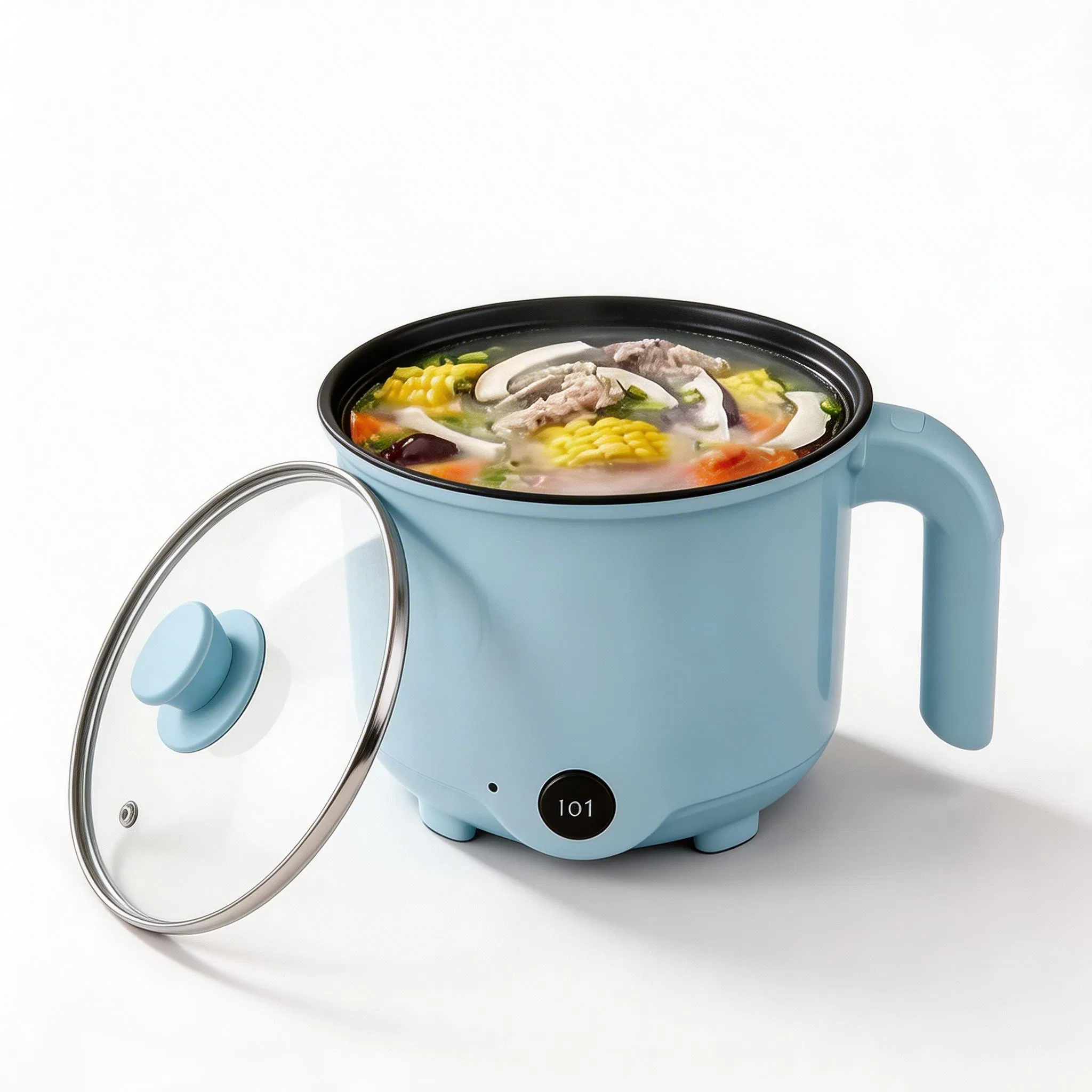 Wholesale Hot Small Home Appliances Portable Electric Hot Pot Multi-Purpose Non-Stick Stainless Mini Soup Pot Cooker Electric Skillet Electric Cooking Pot