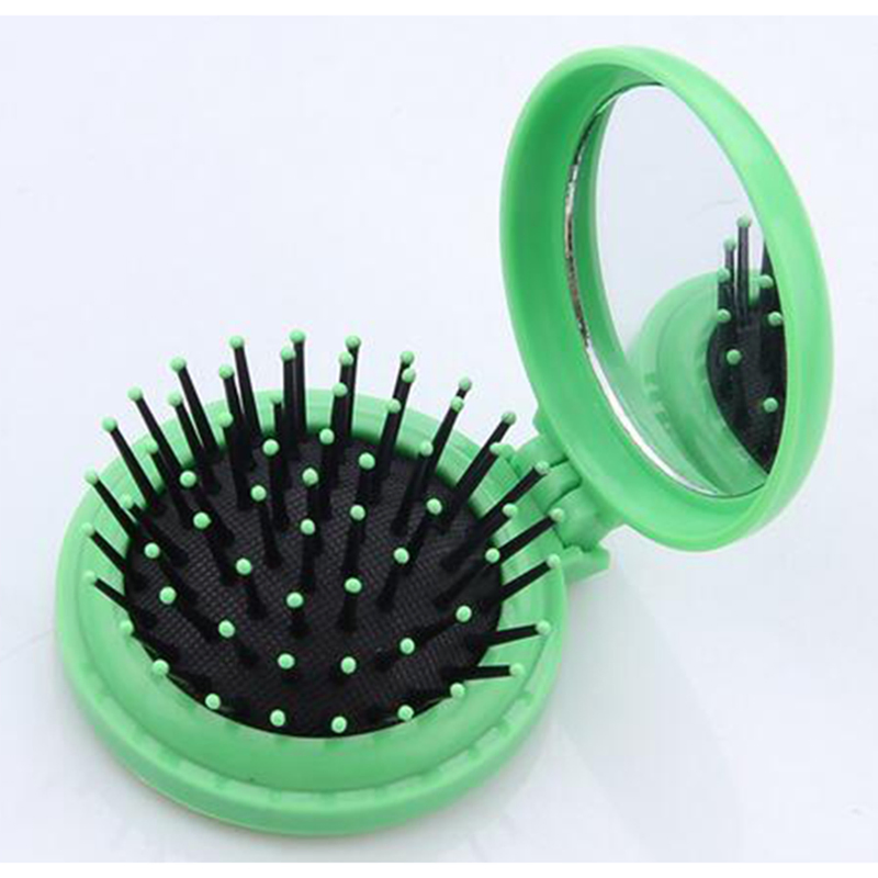 Foldable Comb, Plastic Comb with Mirror, Promotional Comb, Gift Hair Brushes and Comb Mirror Set