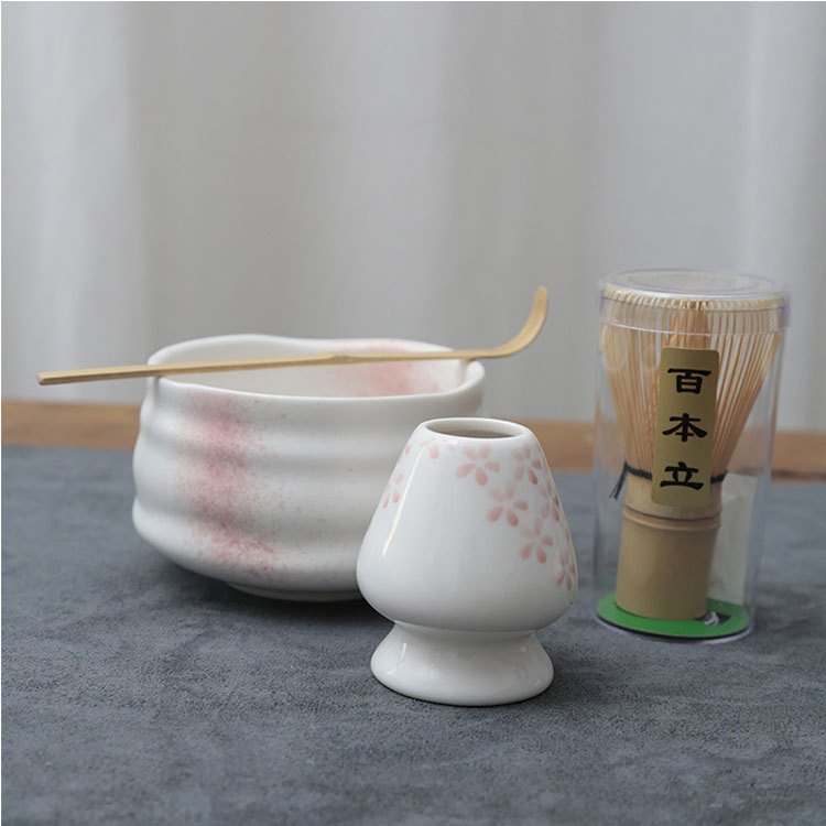Hot-Selling Amazon Matcha Accessory Set Including Bamboo Whisk Customized Matcha Whisk Chasen with Craft Paper Box