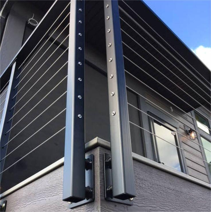 Heavy-Duty 304 Stainless Steel Wire Railing Corrosion Resistant with Sleek Mirror Finish for Balcony & Flooring Long Lifespan