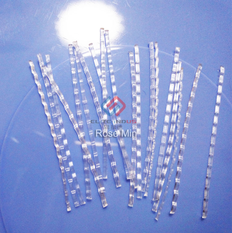 PP Polypropylene Undee Waved Fiber for Concrete Cement Floor Wall Cement Board Construction