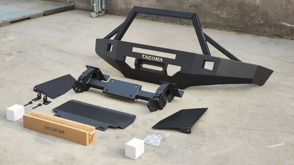 Стальной усиленный передний бампер-кенгурятник для Toyota Tacoma