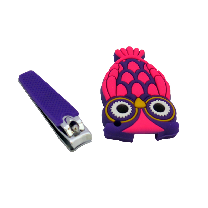Cute Cartoon Silicone Catcher & Grip Nail Clipper for Baby Nail Care (608CR-3)