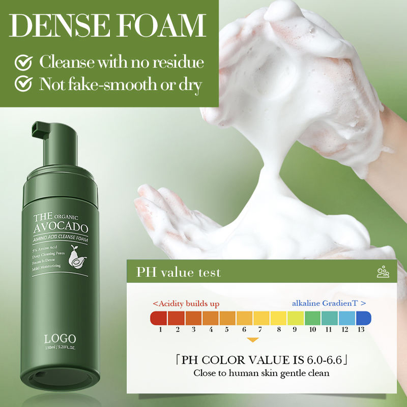 Ditong Hot Selling Natural Avocado Niacinamide Brightening Skin with Long-Lasting Fragrancen Smooth and Tender Facial Cleanser