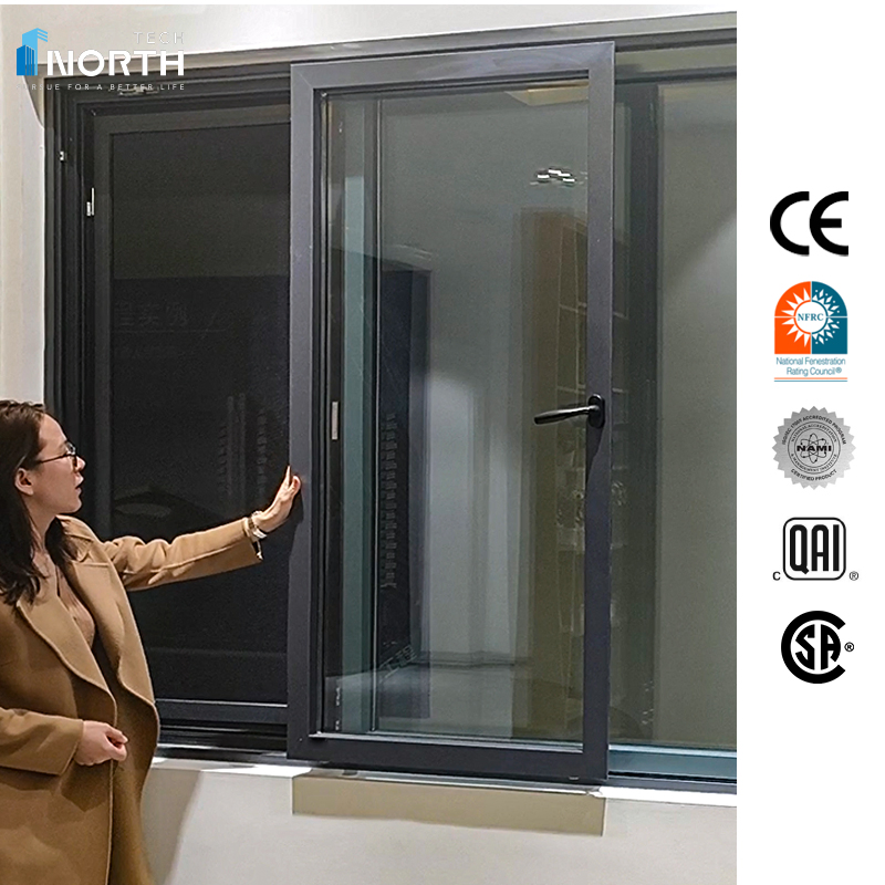 Best Air Tight Thermal Break Aluminum Smart Drift Sliding Window with Integrated Screen