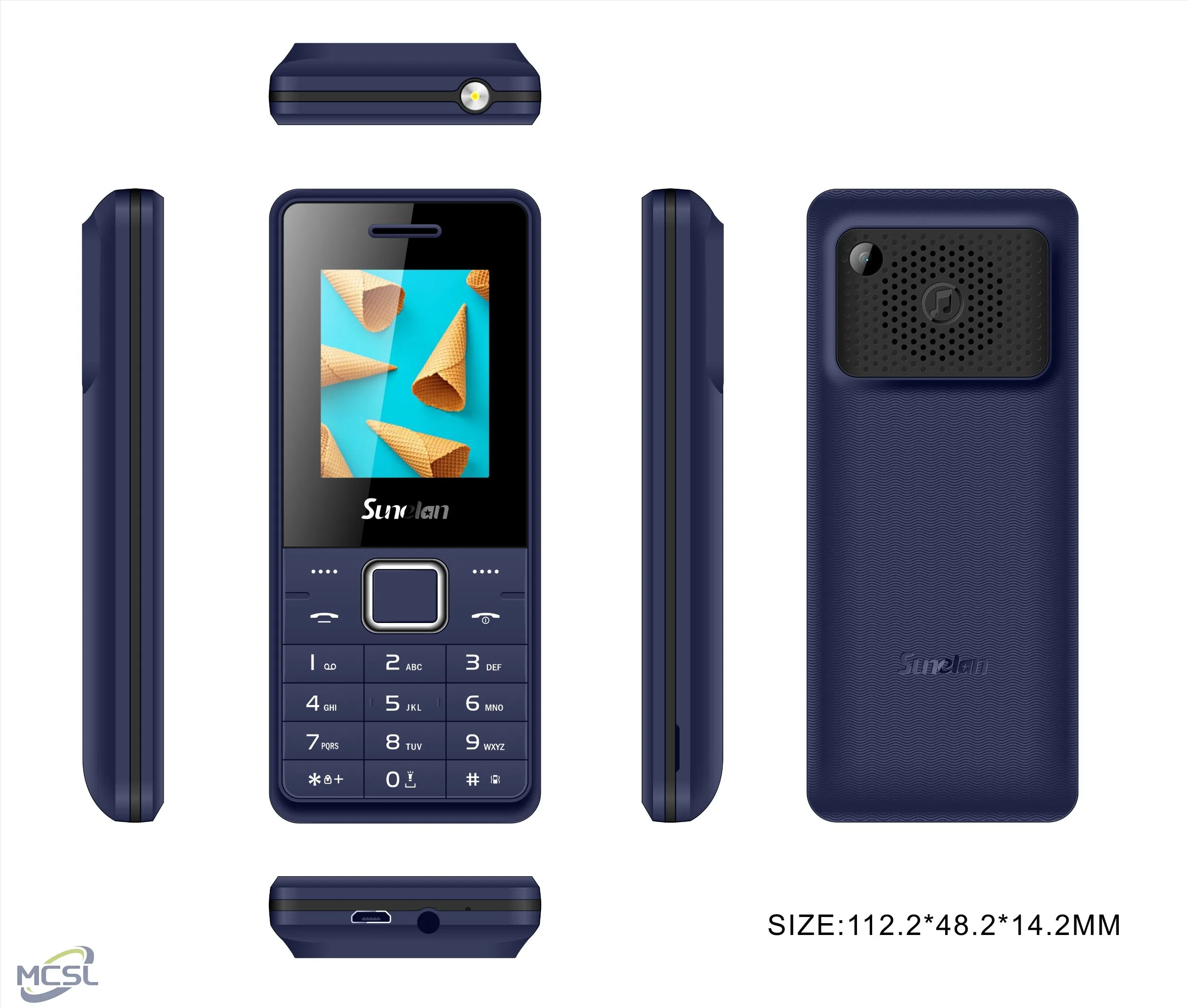Мобильный телефон Sunelan S102 с клавиатурой, 32MB, 2000mAh