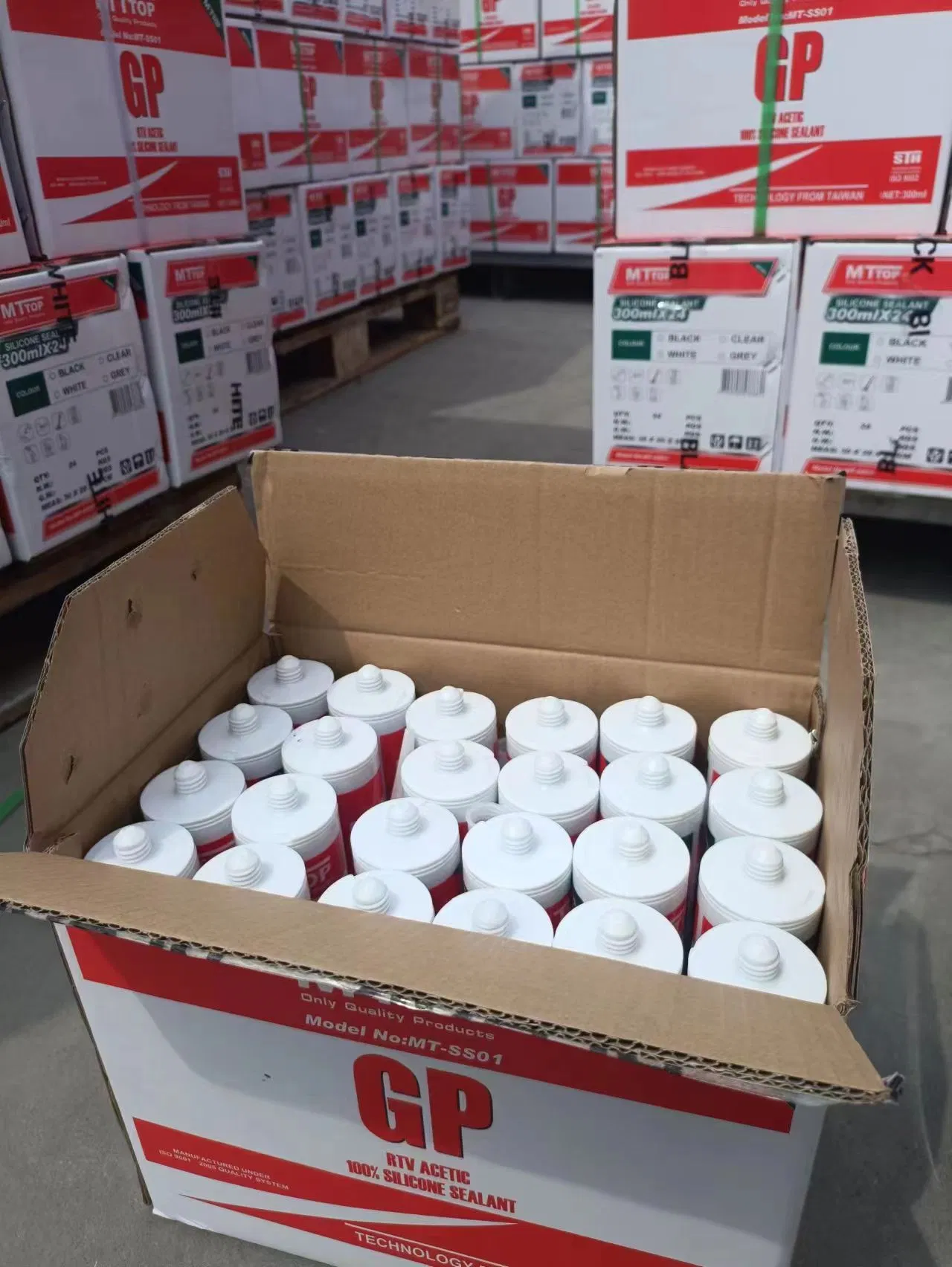 100% RTV Acetic Silicone Sealant - General Purpose Seal for Windows & Glass