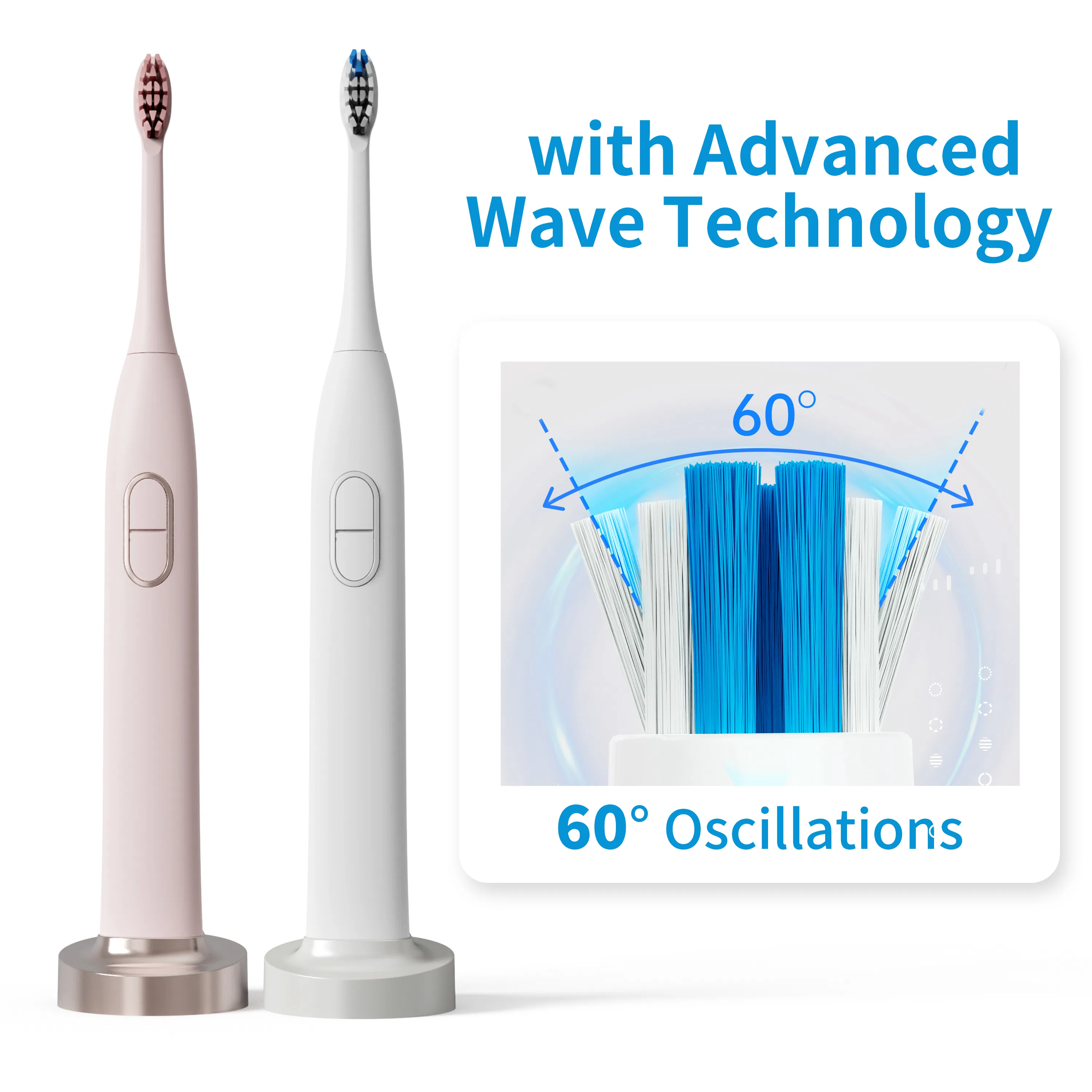 Travel Portable Electric Toothbrush Inductive Charging Toothbrush