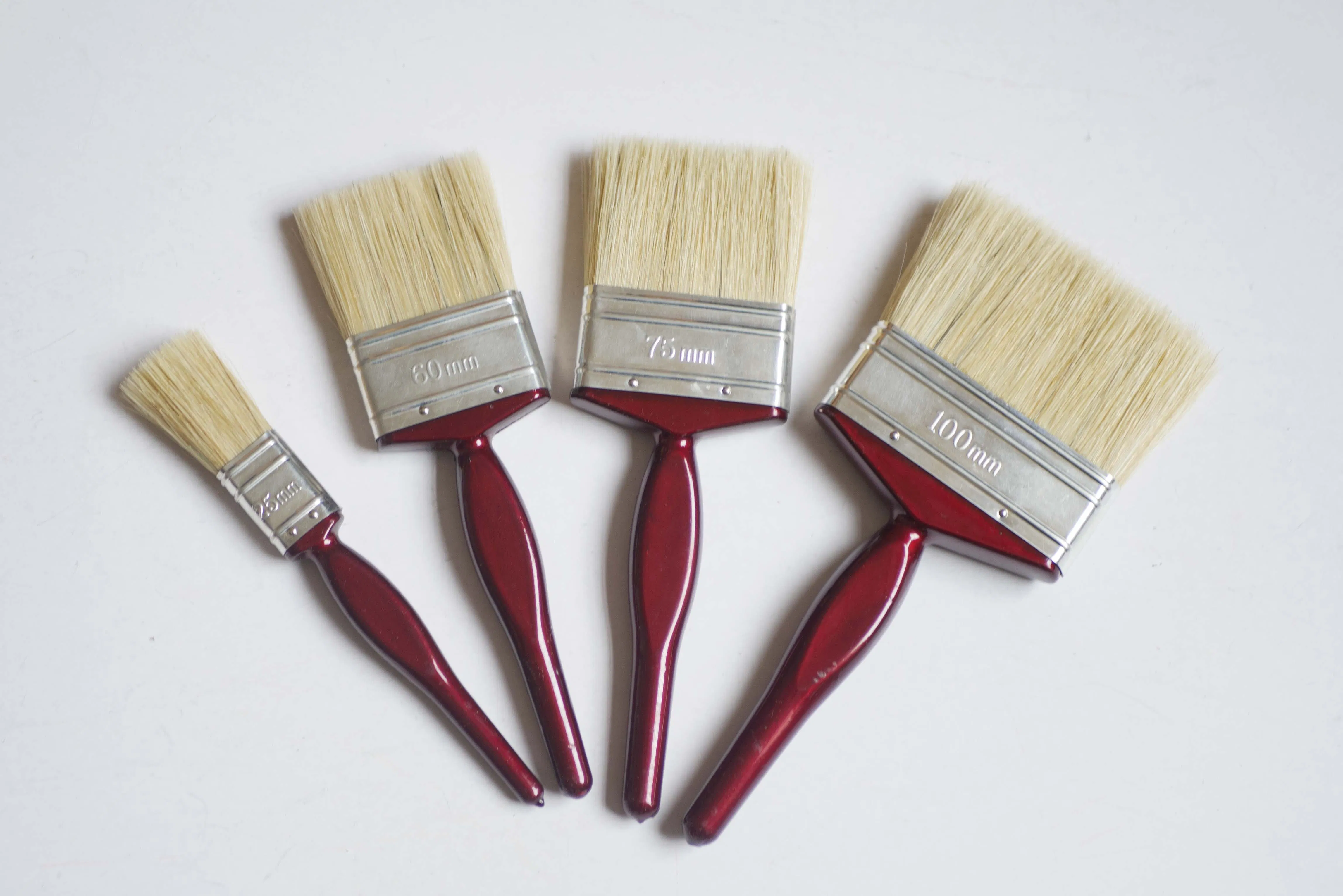 High Quality Premium Grade Plastic Handle Paint Brush Customized OEM Industrial DIY Wall Paint Application Directly China