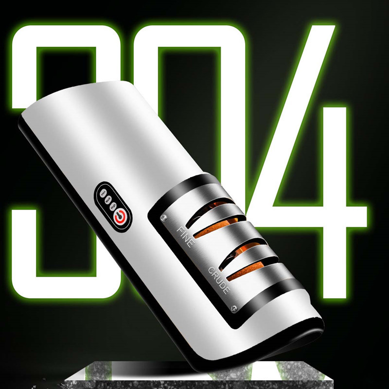 Fully Automatic Charging Household Whetstone Artifact Kitchen Gadget Multi-Function Electric Knife Sharpener